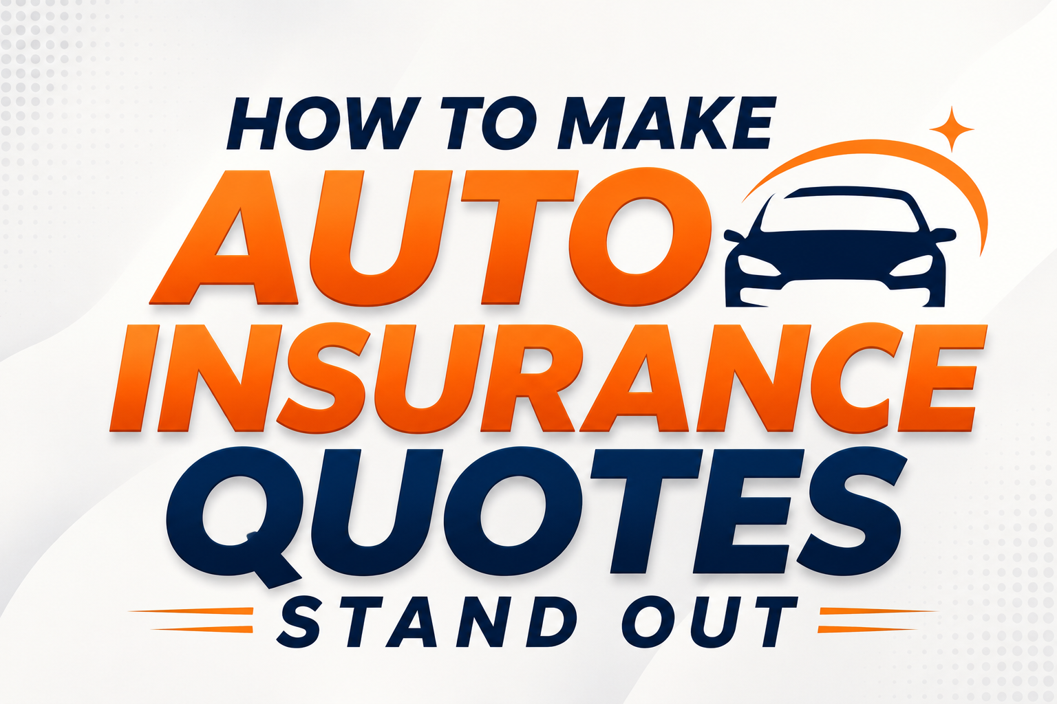 How to make auto insurance quotes stand out