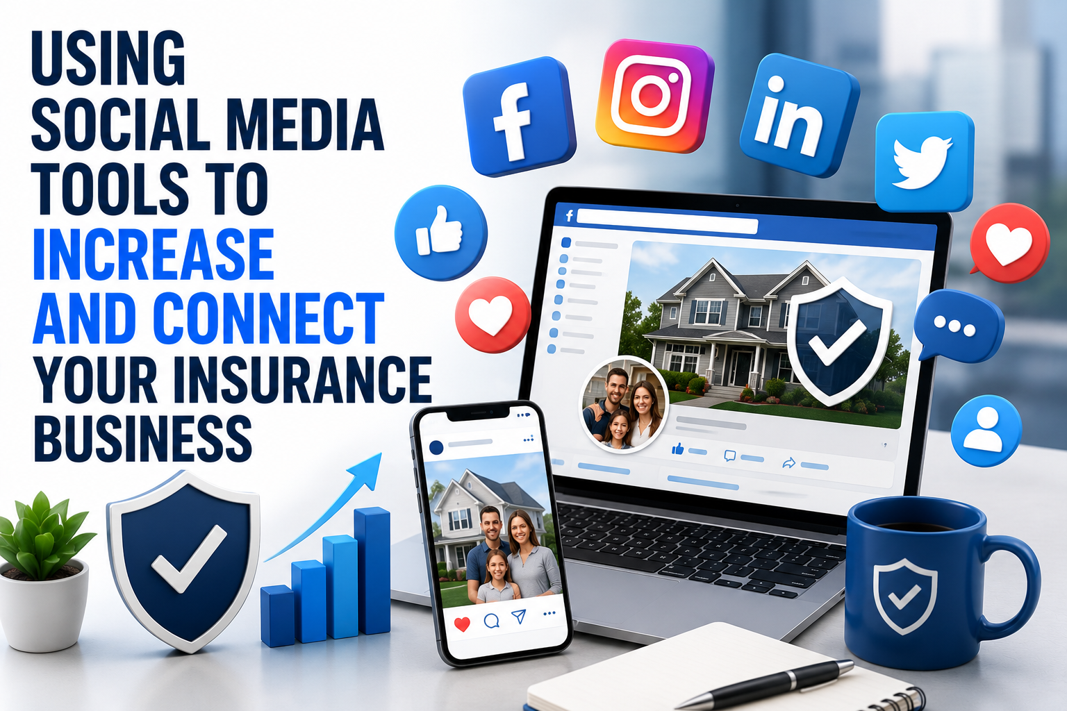 Using social media tools to increase and connect your insurance business